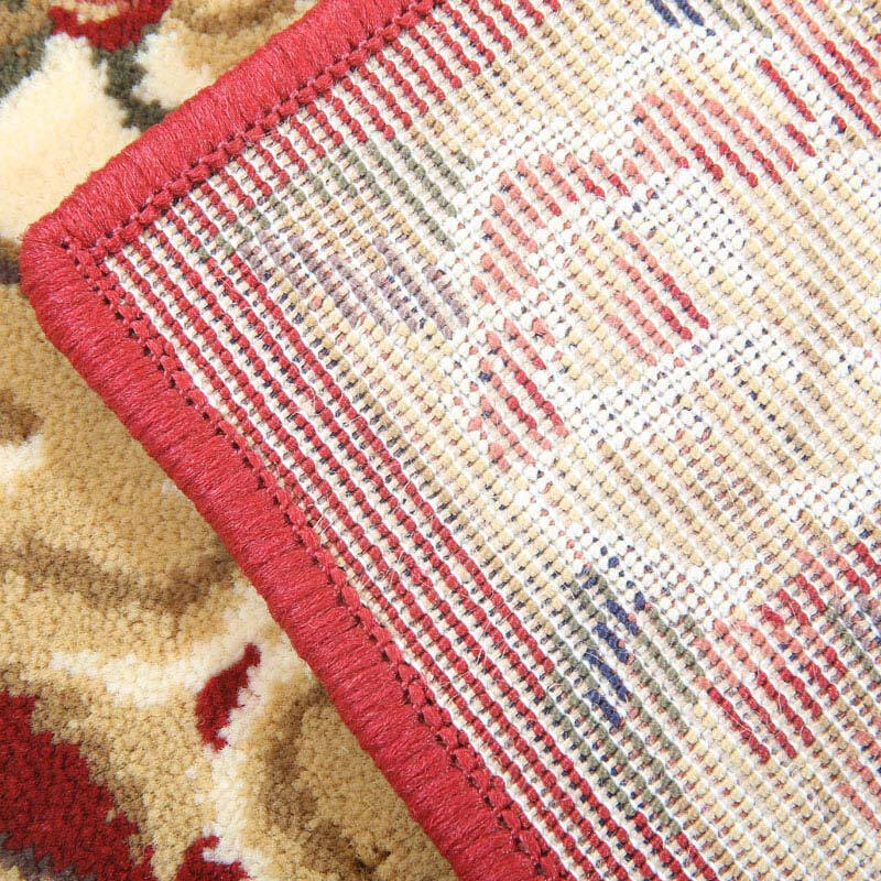 Liyang Carpet Bedroom Living Room Bay Window Mat Foyer Carpet Entrance Door Carpet Rectangular Bedside Carpet Corridor Strip Carpet LY-08R Wine Red 1mx1.5m