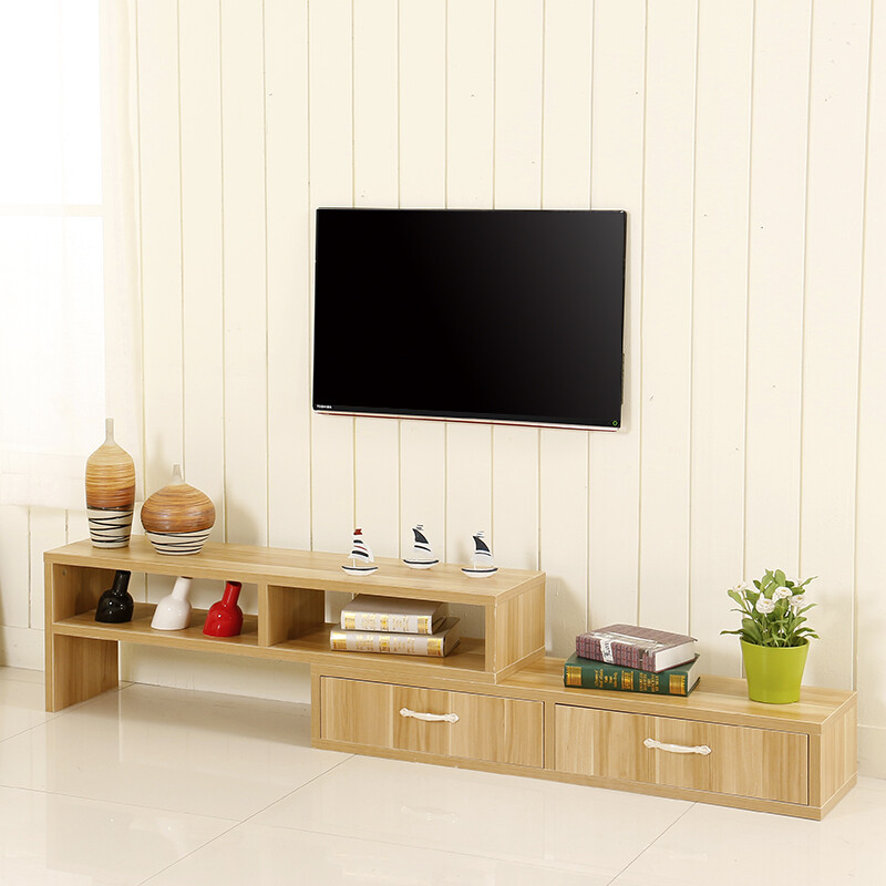 Harlowton Halodn Modern Minimalist Retractable Tv Cabinet Audio Harlowton Halodn Modern Minimalist Retractable Tv Cabinet Audio Visual Fashion Combination Living Room Bedroom Lcd Teak Color 1 6 Thick