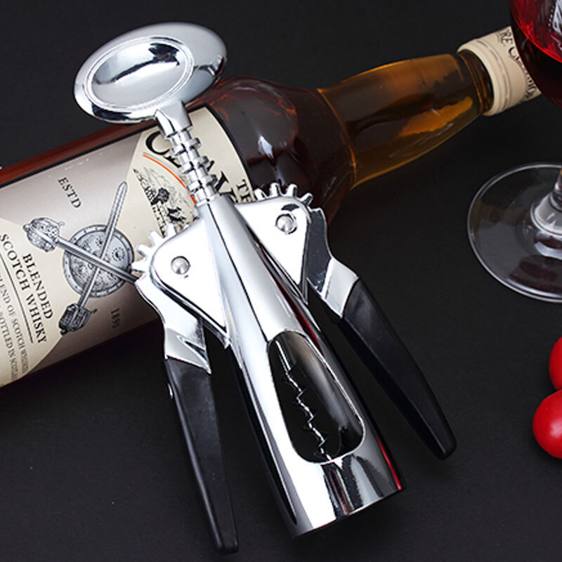 Guanlinle New Home Red Wine Bottle Opener Multifunctional Wine Opener Red Wine Opener Manual Wine Opener Cover (Thickened Type) + Vacuum Stopper)