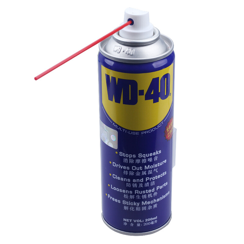 WD-40 rust removal, lubrication, dehumidification and rust inhibitor, screw loosening agent WD40 anti-rust oil, electrical appliance cleaning and oil stain remover, lubricating oil maintenance, multi-purpose metal rust remover 200ml X 24 bottles
