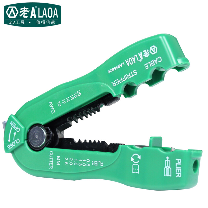 LAOA Electrician Wire Stripper China Taiwan Manual Wire Stripper Multifunctional Palm Wire Stripper Mini Stripper LA815826 Wire Stripper 0.8-2.6mm