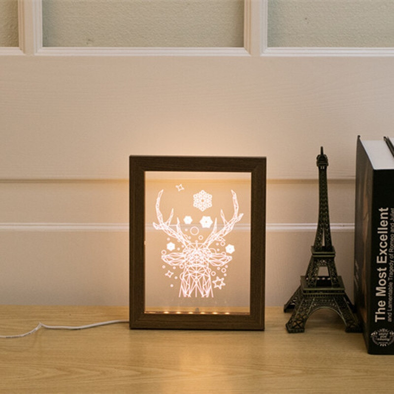 3d Photo Frame Lamp Company Annual Meeting New Year Creative 3d Photo Frame Lamp Company Annual Meeting New Year Creative Girlfriends Wedding Gift Decoration Table