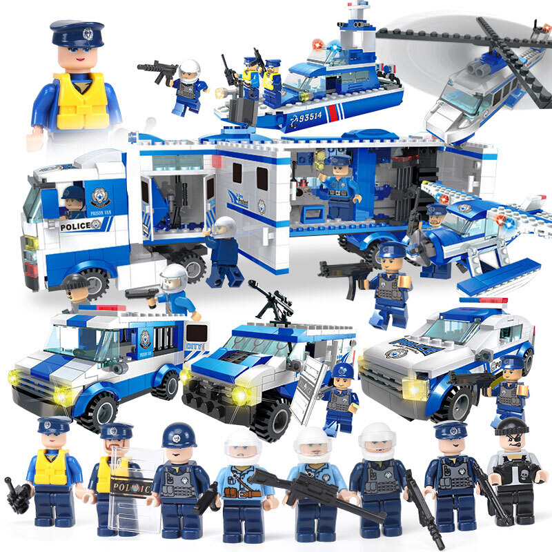 Military Special Police Assembled Building Blocks Model Compatible