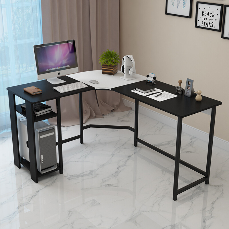 Harlowton Halodn Corner Computer Desk Desktop Home Simple Harlowton Halodn Corner Computer Desk Desktop Home Simple Writing Economical Study Table Black And White