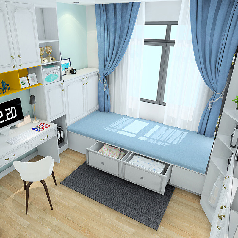 Shangpin home furnishing bed, Japanese style tatami customization, storage and storage multi-functional combination tatami customization, whole house furniture customization, prepaid deposit (non-commodity price)