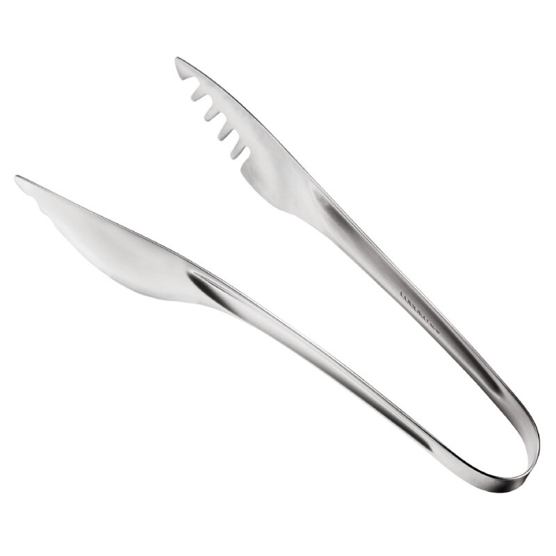 LUCUKU 304 stainless steel food tongs, steak tongs, thickened buffet barbecue bread tongs, hotel food tongs