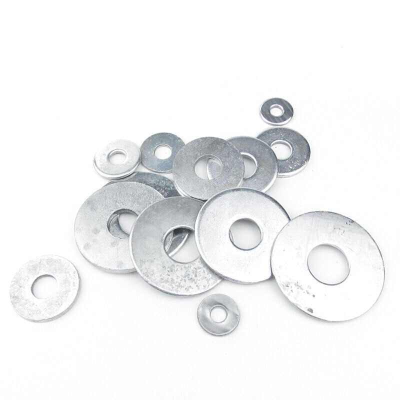 Jishuo GB96 galvanized enlarged flat washer 304 enlarged gasket 316 flat washer M4M5M6-M18 enlarged and thickened washer 3 1 pcs 304