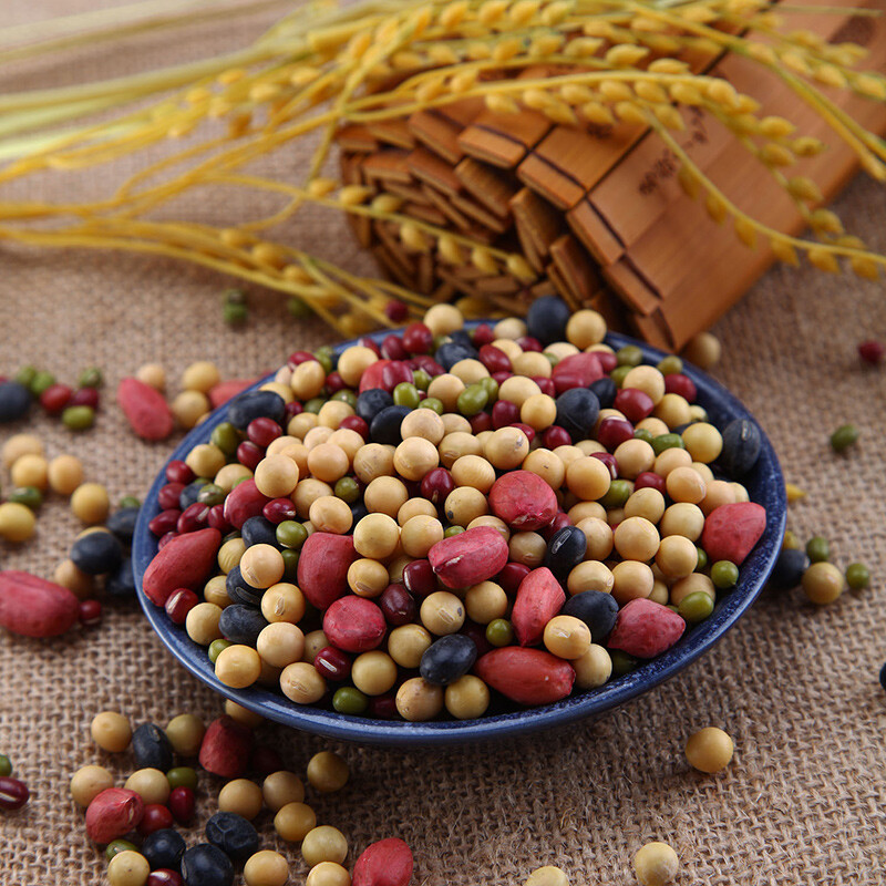 Tiandi Liangren organic soy milk beans 2.5 catties (soybeans, red beans, mung beans, black beans, red peanuts and other miscellaneous grains)