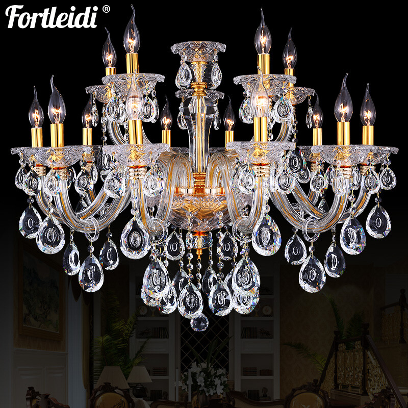 European Crystal Chandelier Jane Living Room European Crystal Chandelier Jane Living Room Creative Bedroom Candle Lighting Modern Simple Restaurant Luxury K9
