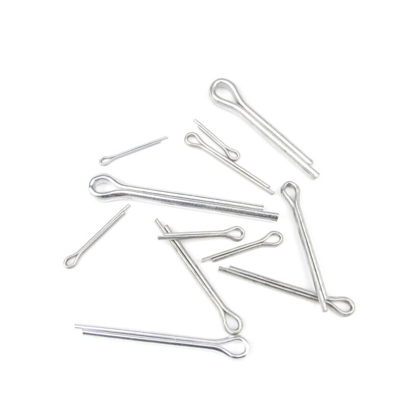 Jishuo GB91 galvanized split pin hairpin pin/bayonet/R-type pin 1.5/2/3/4/5/6/8/10 2*20 50 pcs