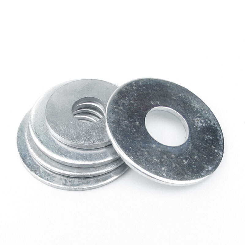 Jishuo GB96 galvanized enlarged flat washer 304 enlarged gasket 316 flat washer M4M5M6-M18 enlarged and thickened washer 3 1 pcs 304