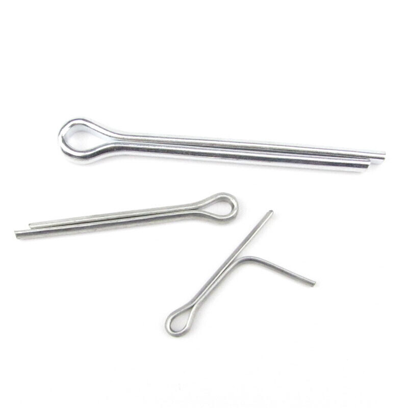 Jishuo GB91 galvanized split pin hairpin pin/bayonet/R-type pin 1.5/2/3/4/5/6/8/10 2*20 50 pcs