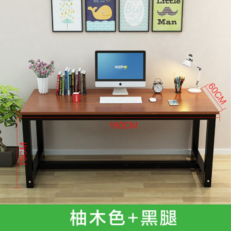 Simple Computer Desk Desktop Home Modern Student Simple Computer Desk Desktop Home Modern Student Learning Small Economy 1 6 M Teak Color Black
