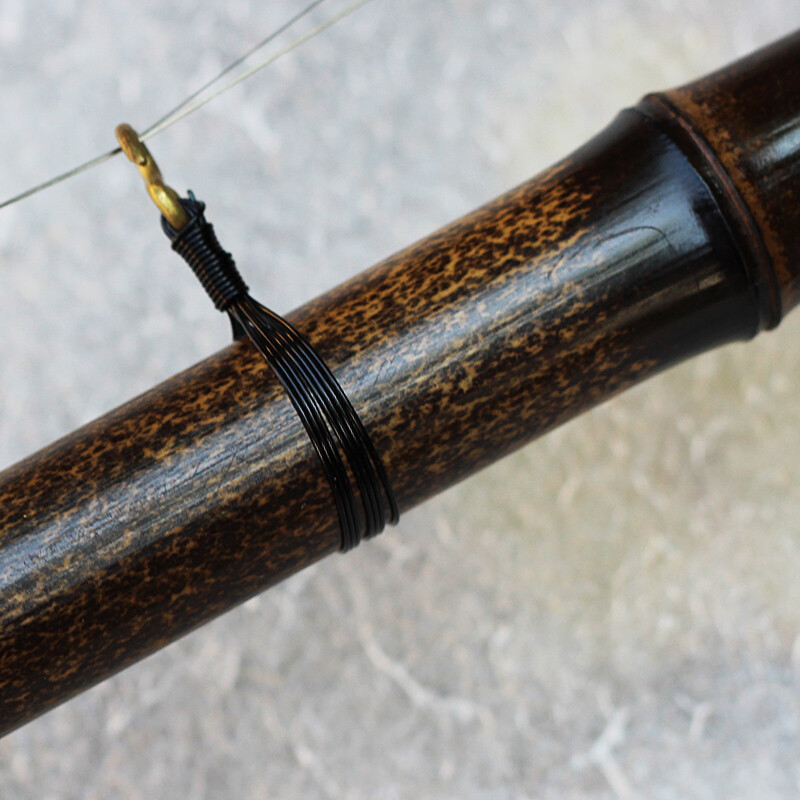 Made by Liu Menghu Liu Menghu's fine ebony shaft old purple bamboo Jinghu professional playing Xipi Erhuang exam stringed Jinghu musical instrument Xipi Jinghu