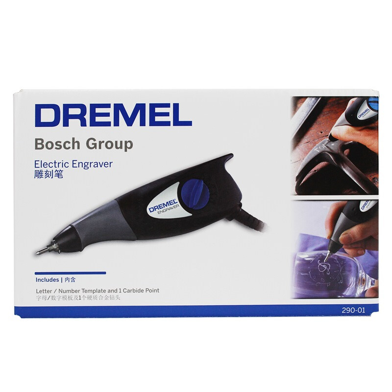 DREMEL plug-in engraving pen, glass wood tiles, five levels of engraving depth, DREMEL, owned by Bosch 290