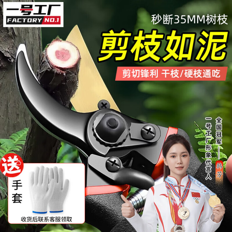 No. 1 Factory Gardening Shears, Pruning Shears, Powerful Thick Branch Shears, Special Pruning Tools for Fruit Trees and Bonsai, Golden Eagle Beak Hand Guard