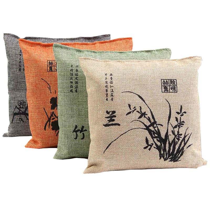 Shantou Lincun Santan Industry Activated Carbon Pack 000g Formaldehyde Removal Customized Deodorizing Car Bamboo Charcoal Pack Home Decoration New House Furniture Ice Plum, Orchid, Bamboo and Chrysanthemum 500g*4 Pack