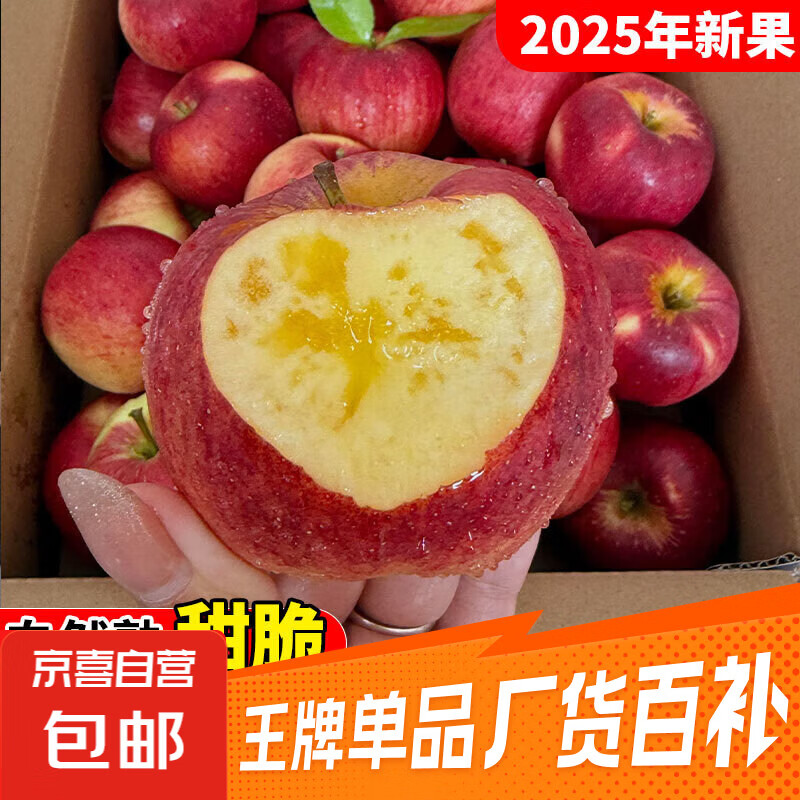 2025 Authentic Yunnan Zhaotong Rock Candy Apple Fresh Fruit Apple Seasonal Crisp Sweet Fruit Origin Straight Hair 1 catties Small Fruit (60-70mm)