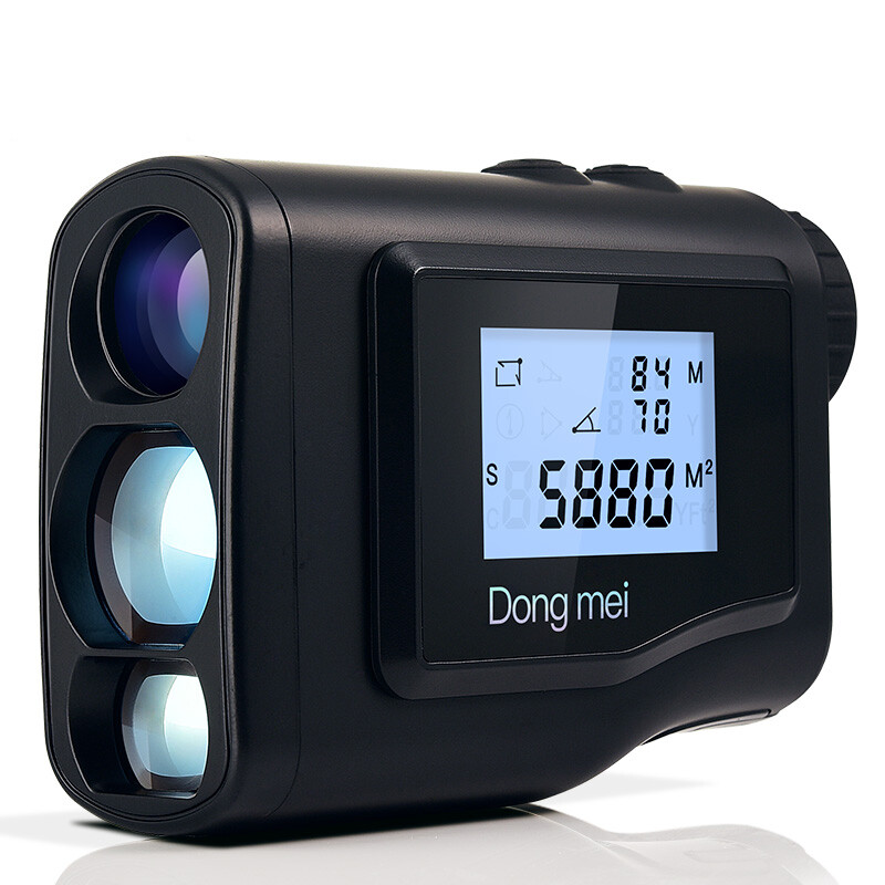 Dongmei laser rangefinder telescope high-precision golf distance measurement electronic ruler DWS telescope rangefinder 1000 meters dual screen distance measurement angle measurement circle area