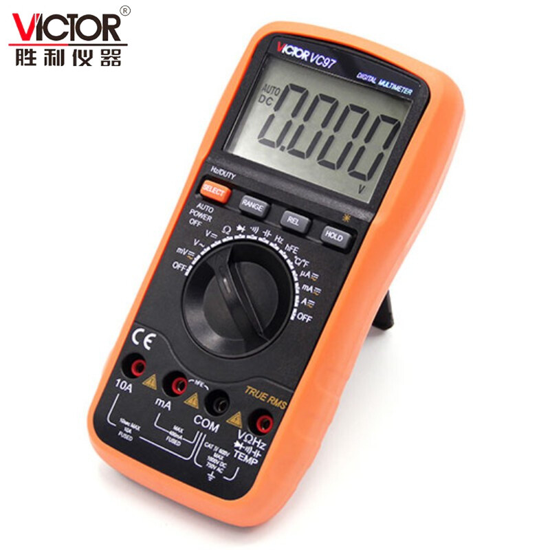 Victory Instrument (VICTOR) multimeter digital high-precision fully automatic household electrician multi-function digital display multimeter capacitance meter measuring instrument VC97 standard