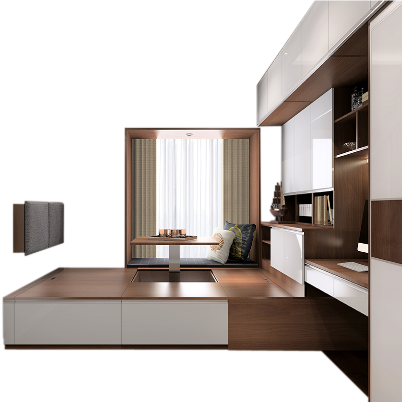 Shangpin Home Furnishing Customized Japanese Tatami Bed Multifunctional Storage Bed Tatami One-piece Wardrobe Whole House Furniture Customized Prepayment (Non-Commodity Price)