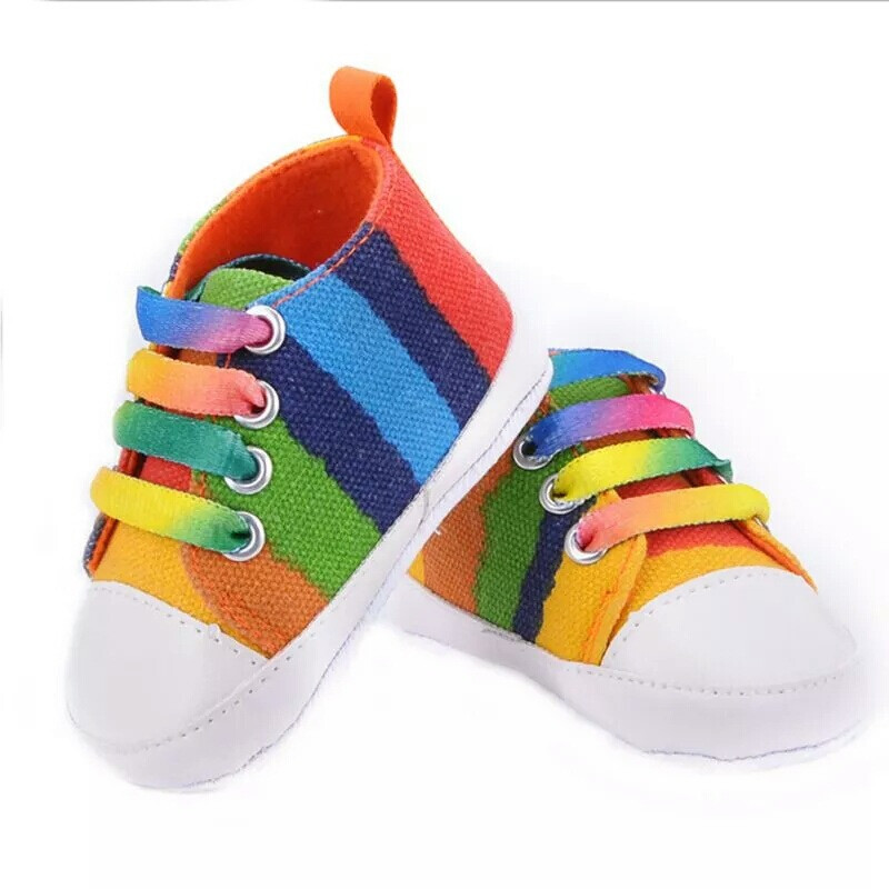 rainbow toddler shoes