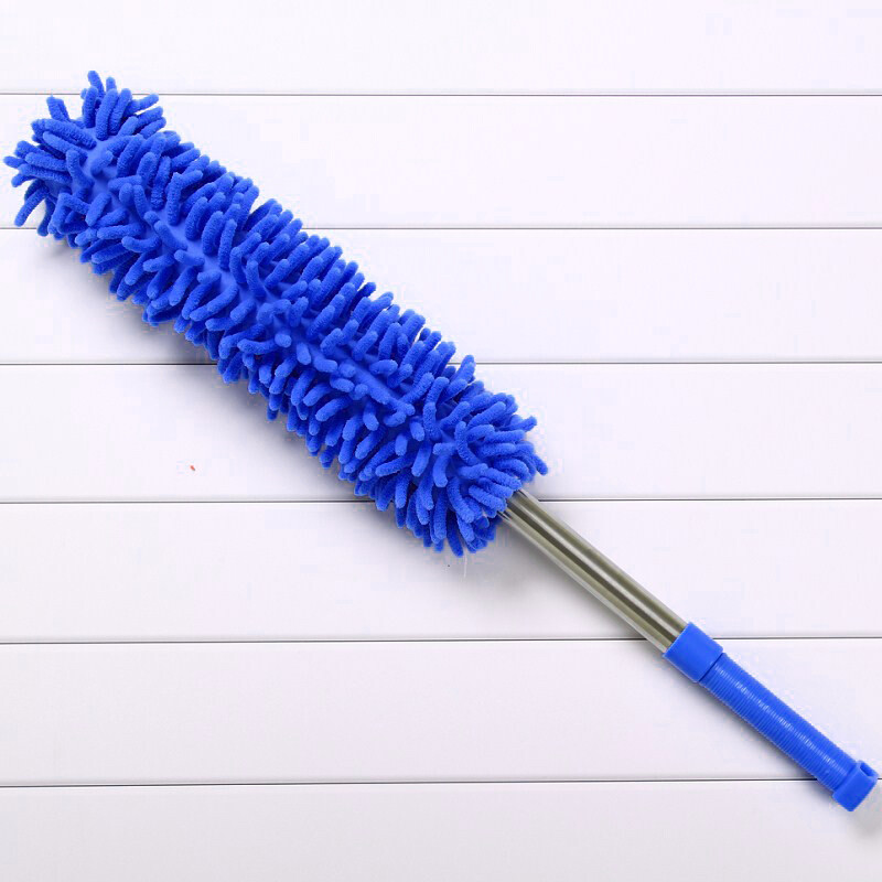 Kelibang dust duster, sanitation cleaning brush, retractable chenille wax trailer duster, dust duster, wax brush, feather duster KB1107 blue, 2 pieces minimum