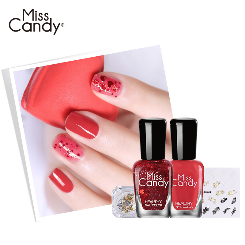 Miss Candy Healthy Manicure Nail Polish Set Art Miss Candy Healthy Manicure Nail Polish Set Art Red Acura Mcs336