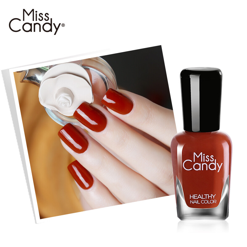 Miss Cand Healthy Manicure Tasteless Ripped Nail Polish Red Nail