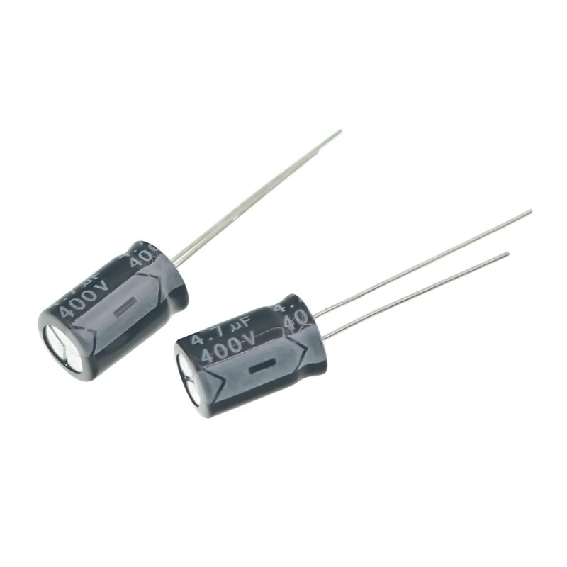 TaoTimeClub electrolytic capacitor 400V/4.7UF volume 8*12 aluminum electrolytic capacitor 10 pieces