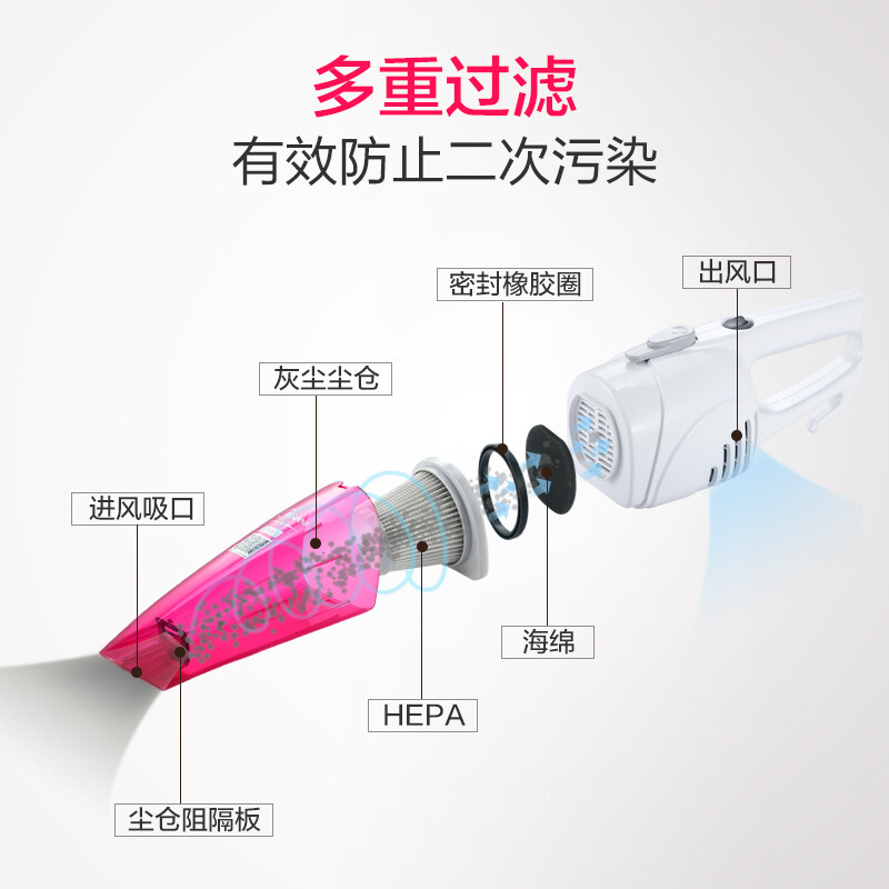 Midea vacuum cleaner SC861A household handheld upright vacuum cleaner two-in-one powerful suction gold list TOP1