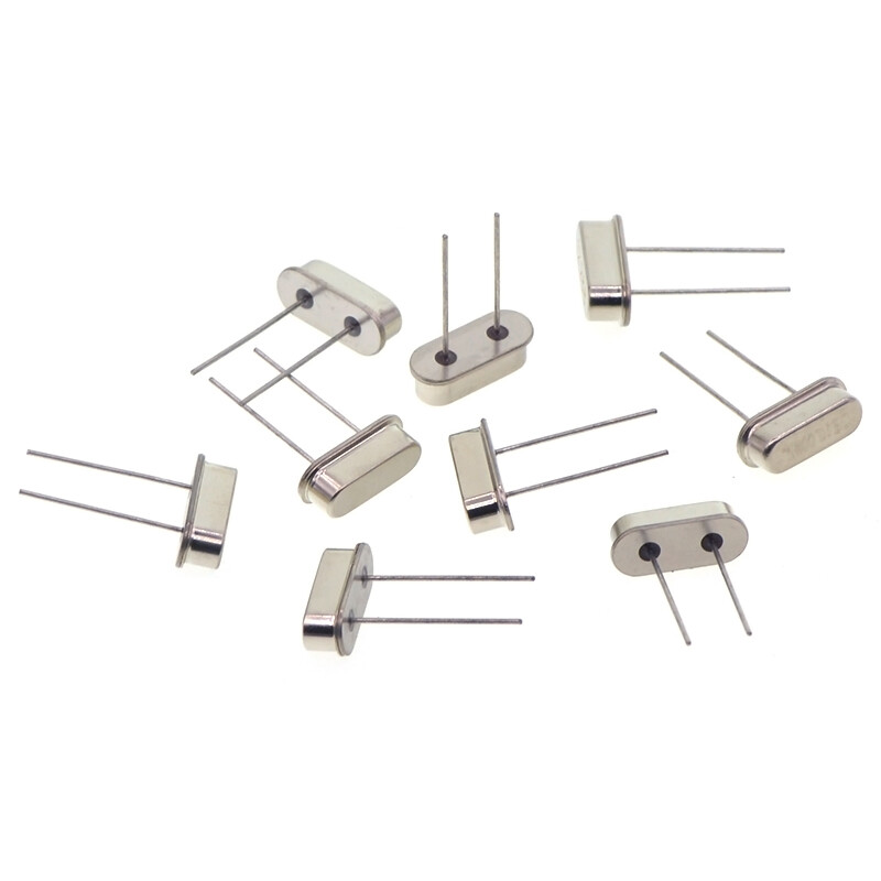 TaoTimeClub quartz crystal oscillator plug-in two-pin HC-49S passive clock crystal 3.579545MHz-40MHz 14.31818M plug-in two-pin (5 pieces)