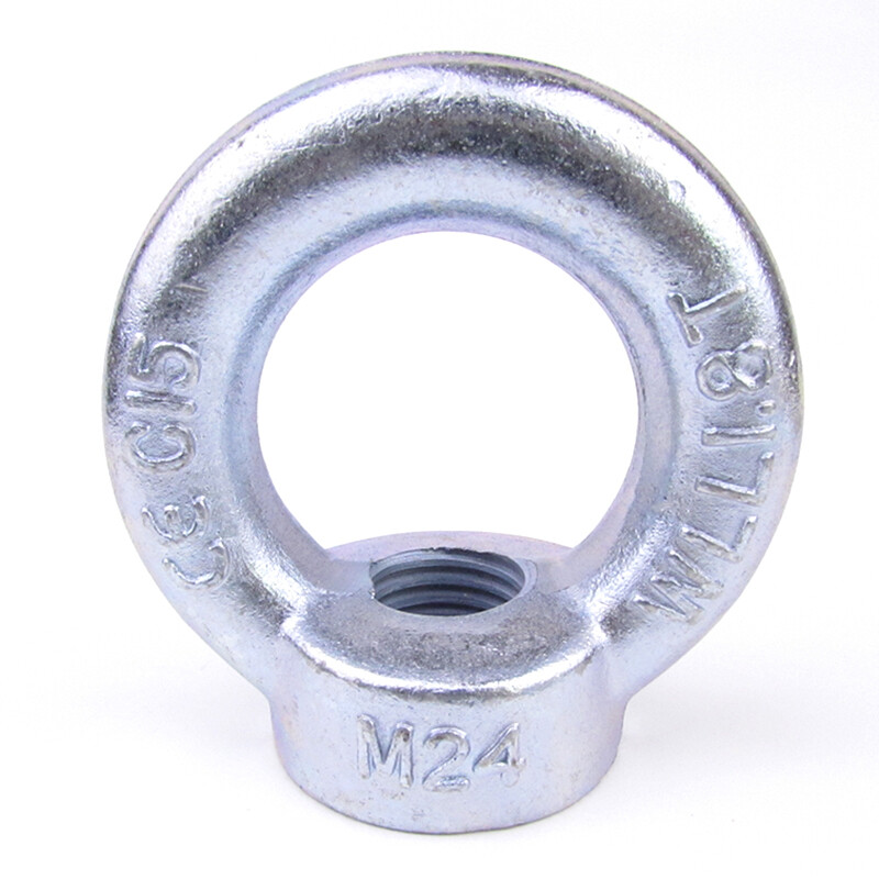 Jishuo eye bolt 304 galvanized British eye nut eye screw lifting eye/hanging nut galvanized fine tooth eye hanging wire M36 (5.1T)