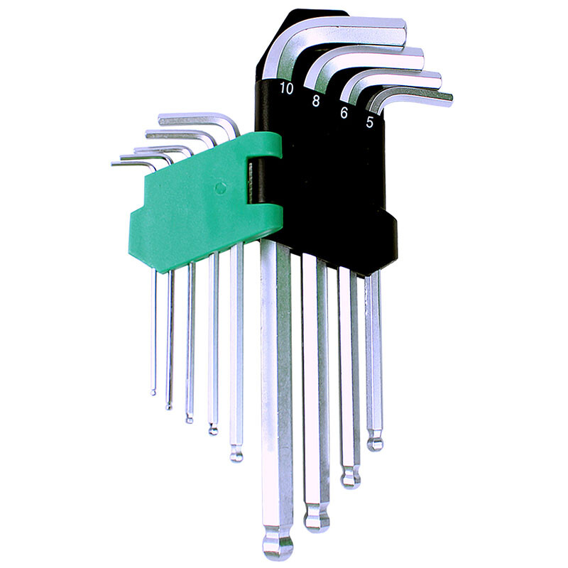 Pro sKit 9-piece long ball head hex wrench set HW-229B