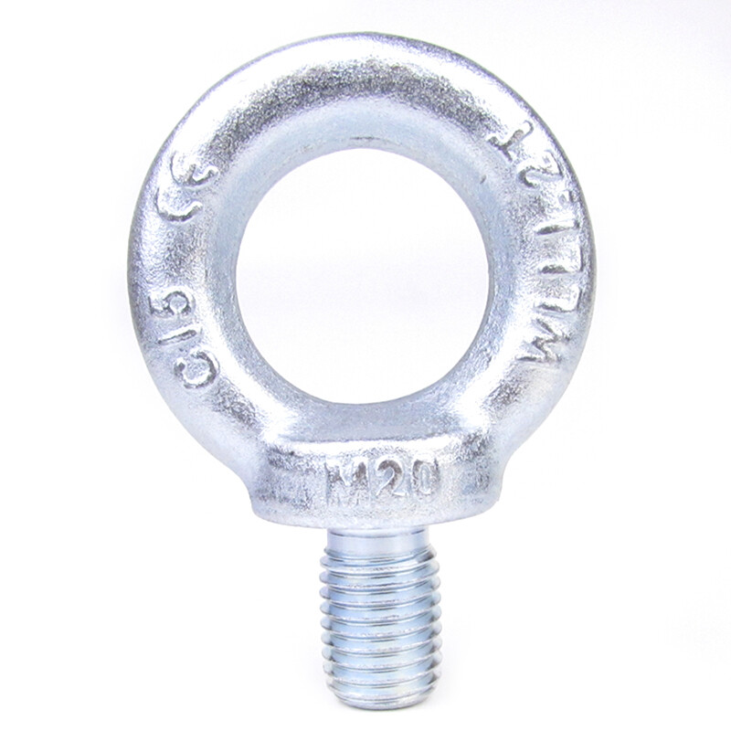 Jishuo eye bolt 304 galvanized British eye nut eye screw lifting eye/hanging nut galvanized fine tooth eye hanging wire M36 (5.1T)