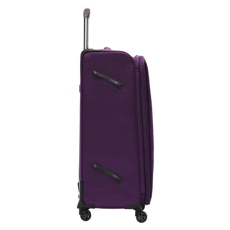 SUISSEWIN wear-resistant Oxford trolley case universal wheel boarding cloth suitcase waterproof suitcase 20 inches purple 6007