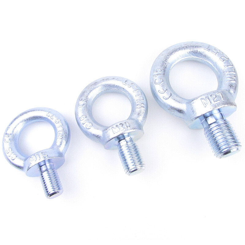 Jishuo eye bolt 304 galvanized British eye nut eye screw lifting eye/hanging nut galvanized fine tooth eye hanging wire M36 (5.1T)