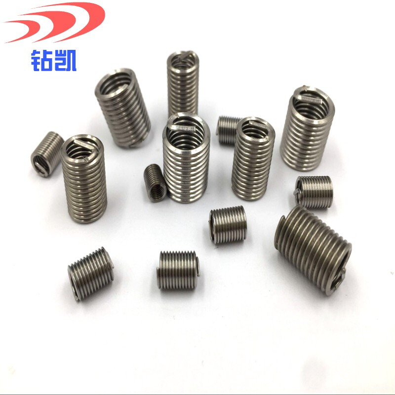 Zuankai 304 stainless steel fine tooth wire screw sleeve 4M6M1027M30 thread protective sleeve fine buckle thread sleeve screw sleeve 10 pieces M12*1.25-1.5D 15.5MM after installation