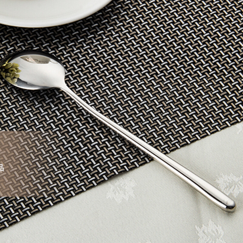 Long-lasting 304 stainless steel spoon, Korean-style spoon, long-handled soup spoon for eating claypot rice, children's table spoon for eating watermelon, 3-pack