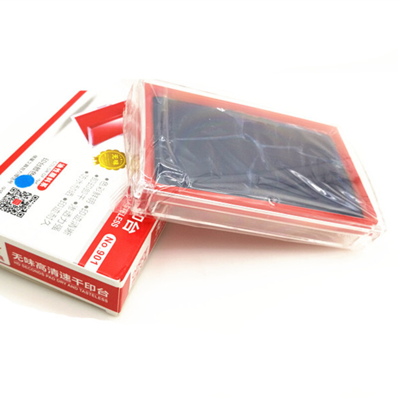 Mi Zhuo Office Supplies Stationery Large Oversized Ink Pad Red Blue Mi Zhuo Office Supplies Stationery Large Oversized Ink Pad Red Blue Black Financial Fast Dry