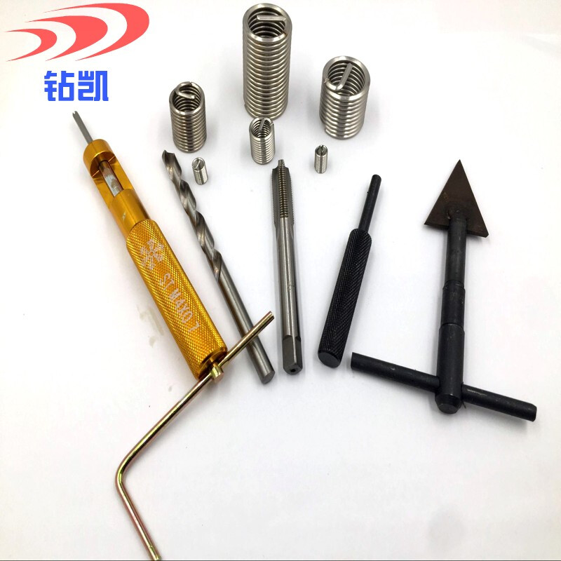 Zuankai 304 stainless steel fine tooth wire screw sleeve 4M6M1027M30 thread protective sleeve fine buckle thread sleeve screw sleeve 10 pieces M12*1.25-1.5D 15.5MM after installation