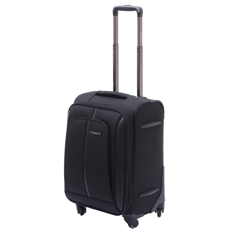 Diplomat diplomat DEF-1551A suitcase business universal wheels boarding trolley suitcase black 18 inches