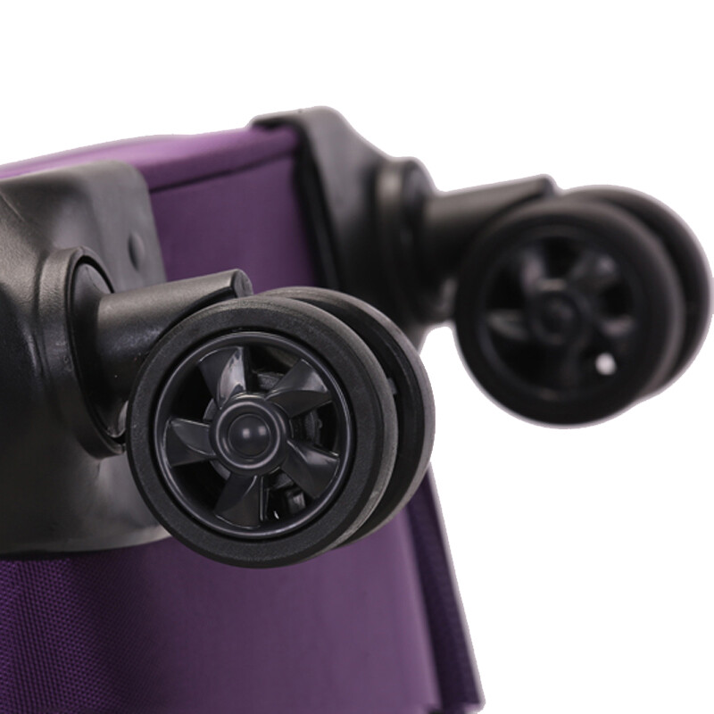 SUISSEWIN wear-resistant Oxford trolley case universal wheel boarding cloth suitcase waterproof suitcase 20 inches purple 6007