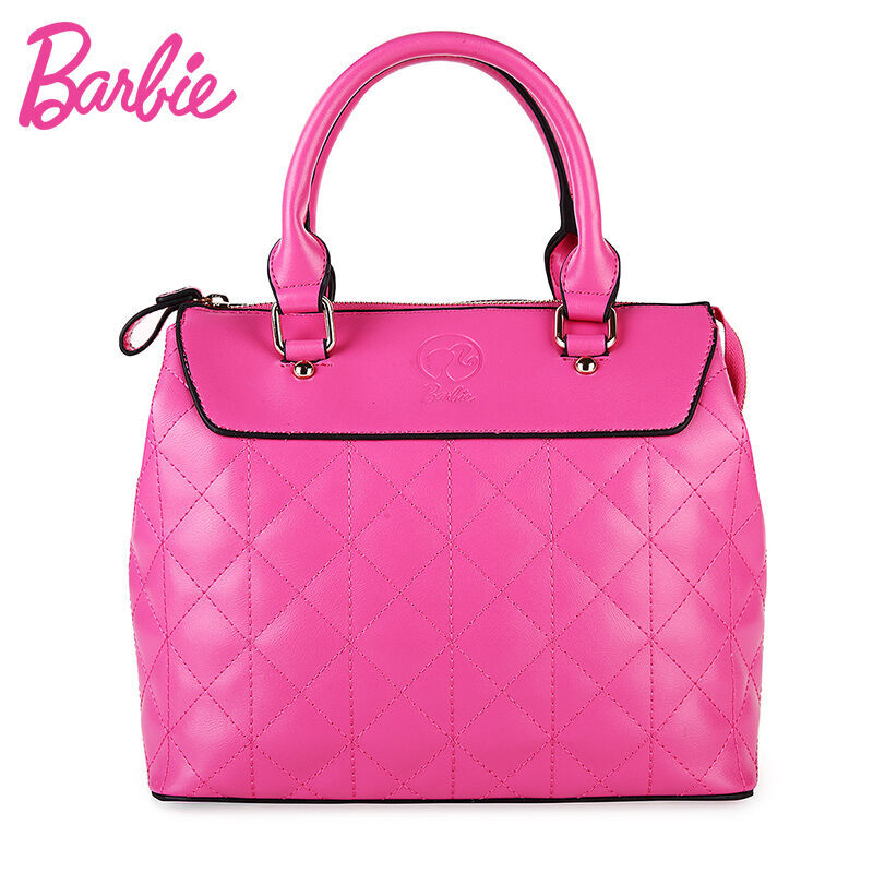 Barbie Handbags Lingge Shoulder Bag Fashion Multicolor Barbie Handbags Lingge Shoulder Bag Fashion Multicolor Las Rose Red