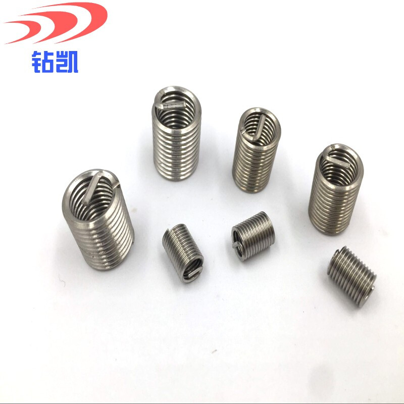 Zuankai 304 stainless steel fine tooth wire screw sleeve 4M6M1027M30 thread protective sleeve fine buckle thread sleeve screw sleeve 10 pieces M12*1.25-1.5D 15.5MM after installation
