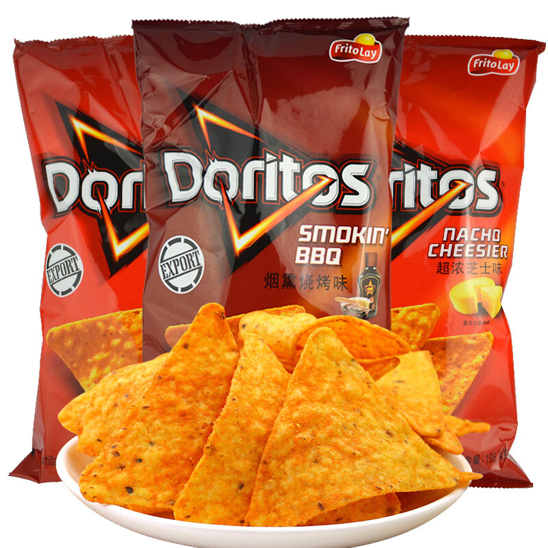 Doritos Cornflakes 198 4gx3 Bags Taiwan Imported Office Snacks Doritos Cornflakes 198 4gx3 Bags Taiwan Imported Office Snacks Potato Chips Snack Foods Cheese Flavor 2 Bbq 1 Bag