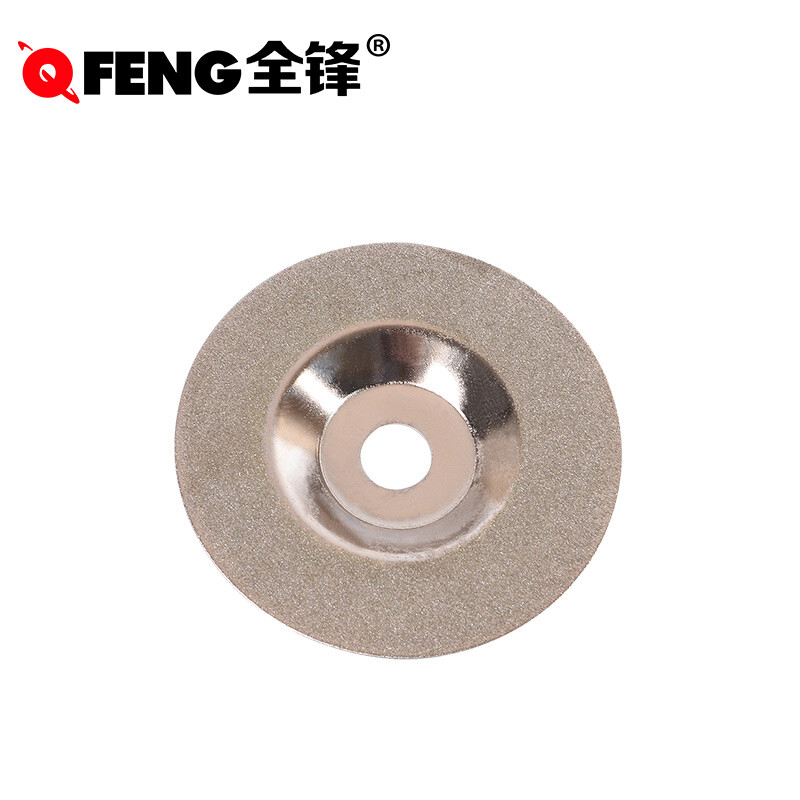 Quanfeng diamond cutting blade glass tile stone saw blade angle grinder grinding wheel ultra-thin grinding disc 4 inches bowl type titanium plated