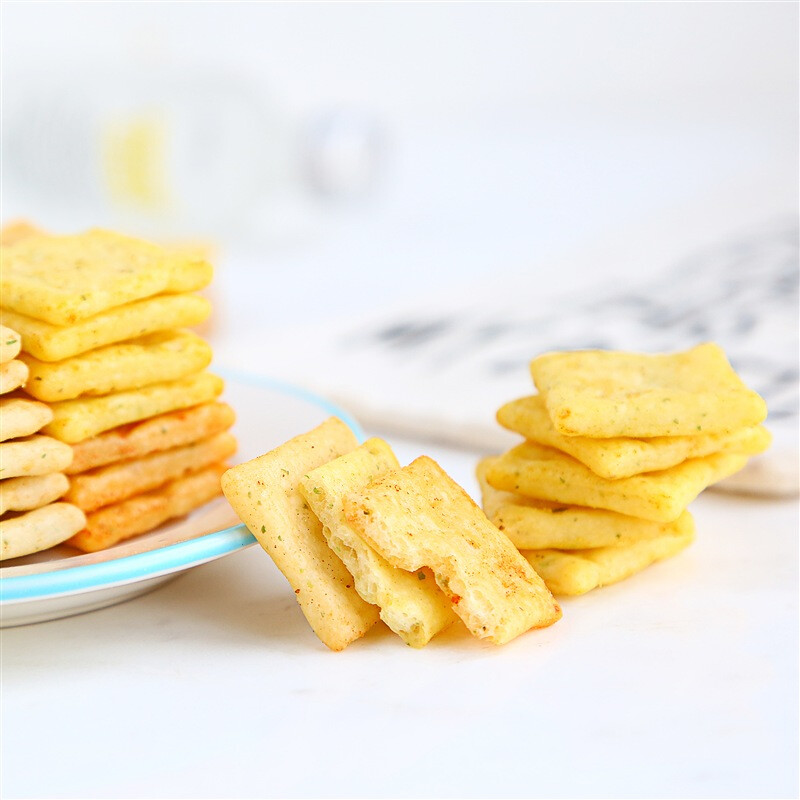 Leba non-fried potato chips popular snacks (BBQ + tomato + chicken + curry) mixed pack 800g