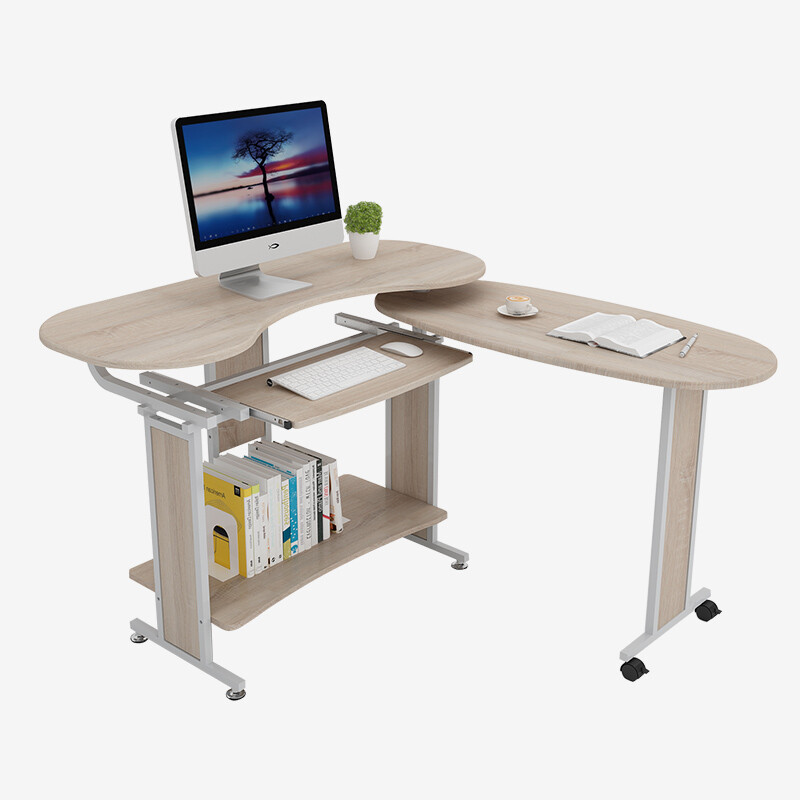 Thinker Corner Computer Desk Home Writing Folding Mobile Thinker Corner Computer Desk Home Writing Folding Mobile Double Oak