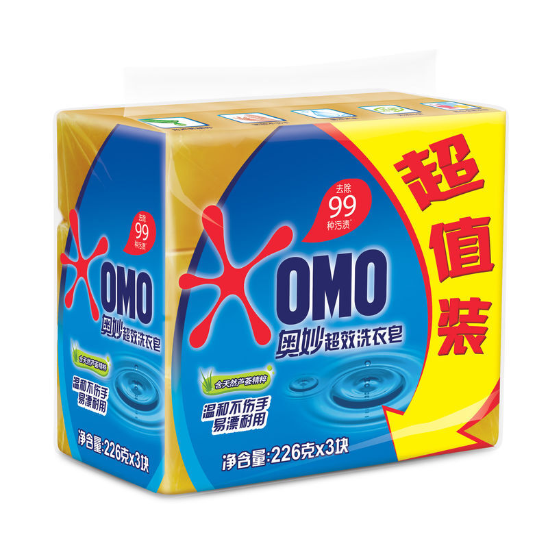 Omiao 99 super effective soap soap laundry soap 226g*3 (new and old packaging shipped randomly)